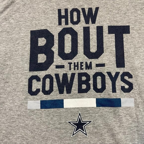Nike Dallas Cowboys Men’s Small How Bout Them Boys Grey Short Sleeve Tee‎ - Picture 5 of 10